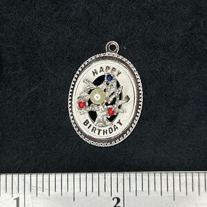 LAST CHANCE 
Vintage Sterling Happy Birthday Charm